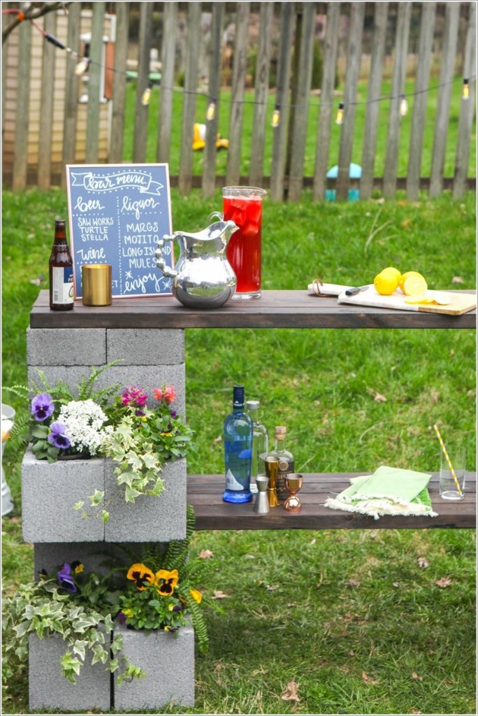 diy outdoor bar