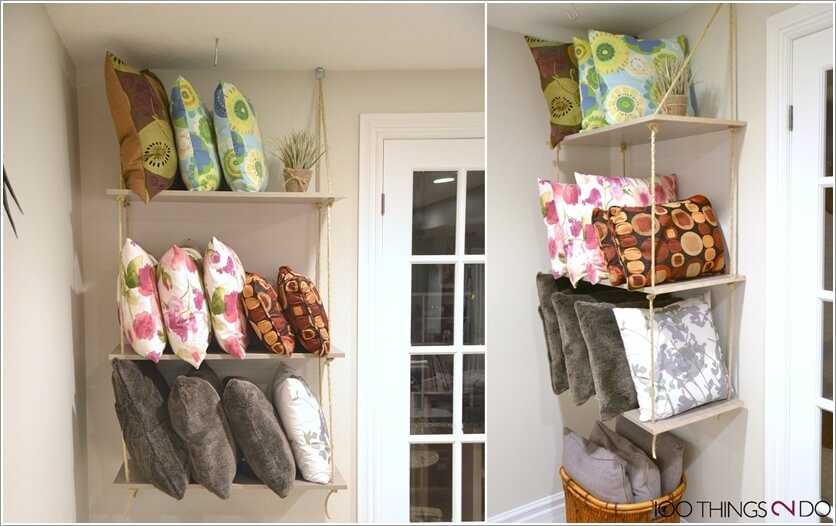 Pillow Storage Ideas