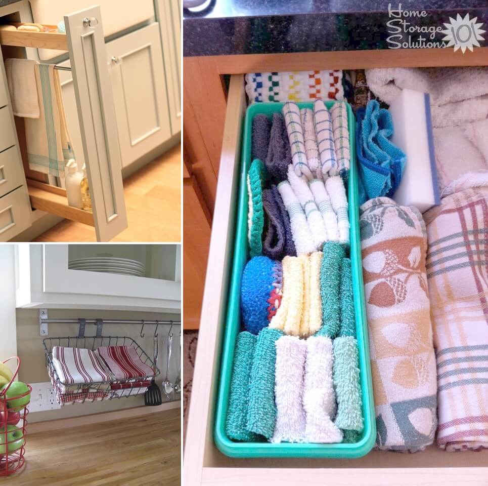 Clever Dishcloth Storage Ideas