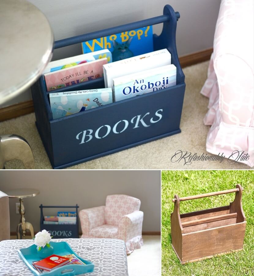 DIY Kids Book Storage Ideas 