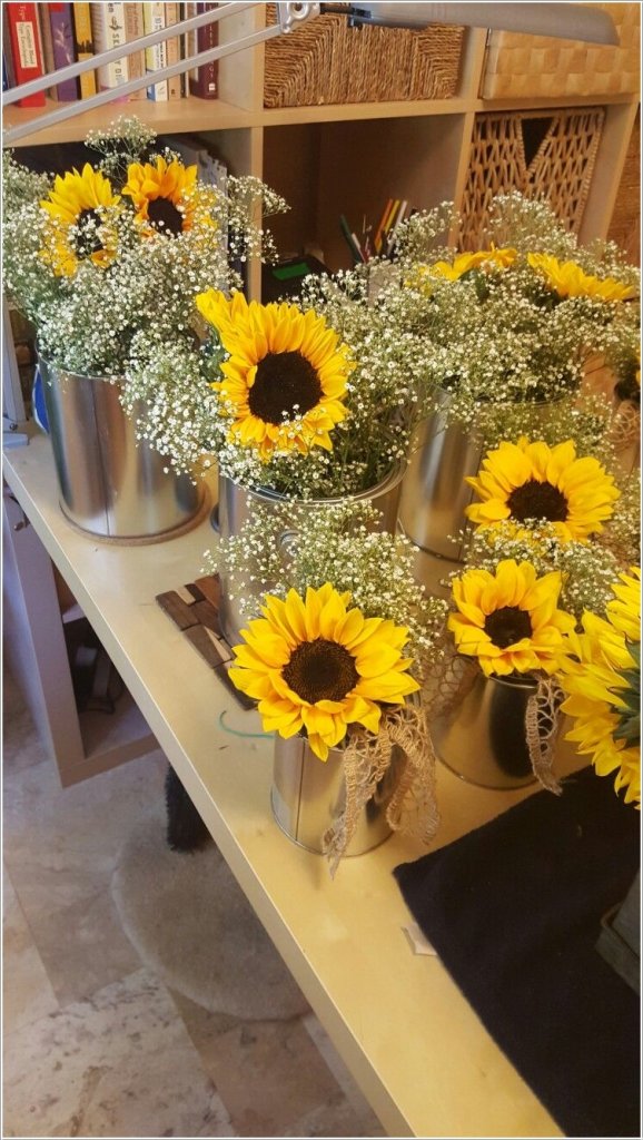 sunflower wedding decor 