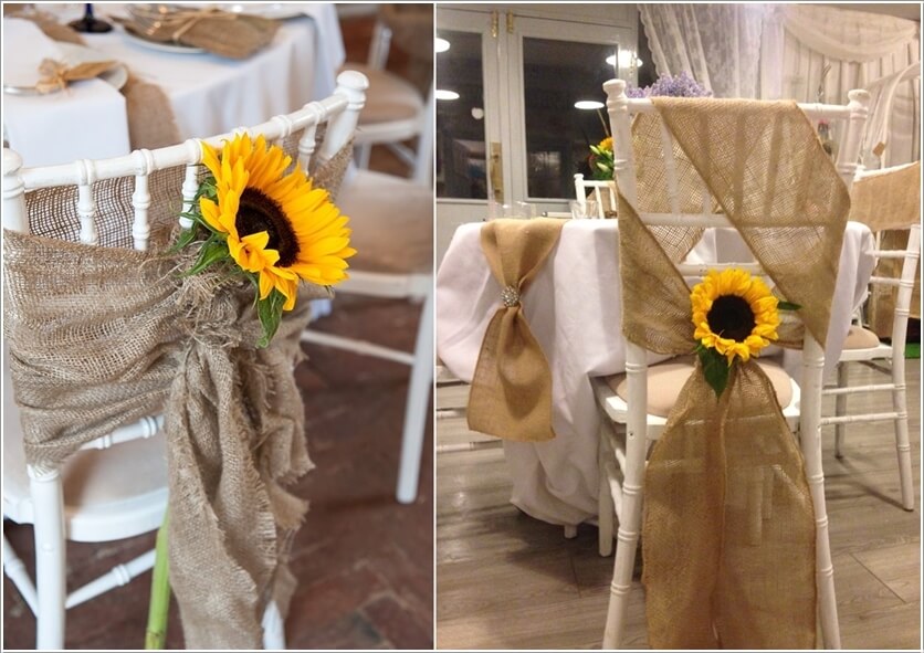 sunflower wedding decor 