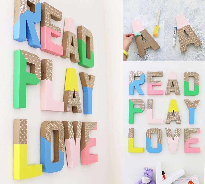 Inexpensive Kids Room Wall Decor Ideas 