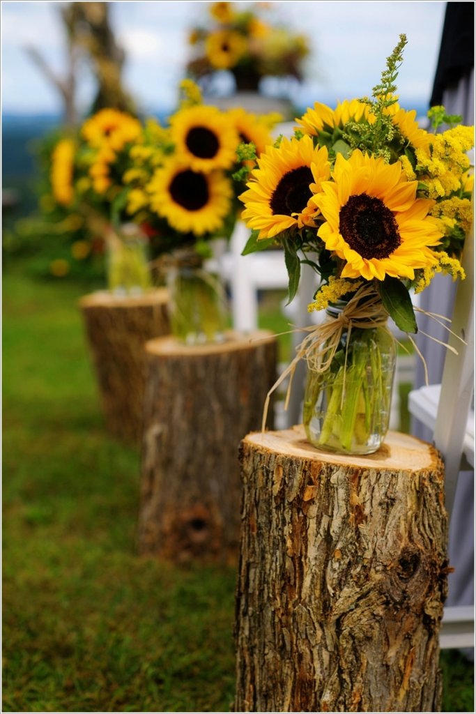 sunflower wedding decor 