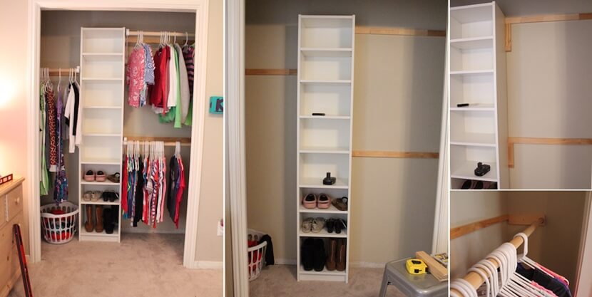 closet storage hacks 