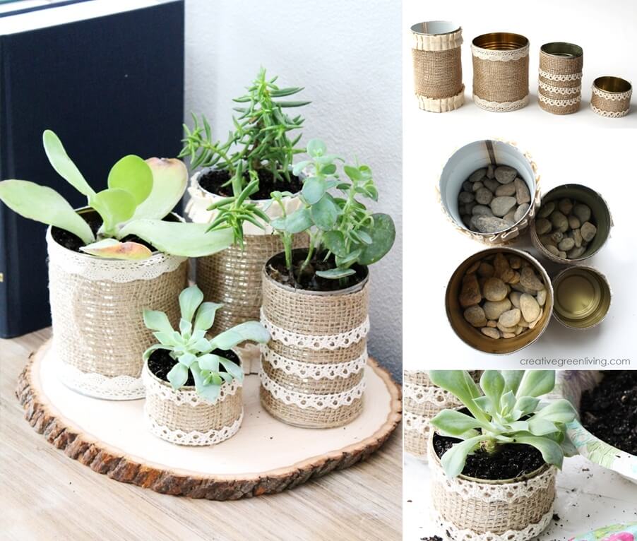 Recycled Succulent Planter