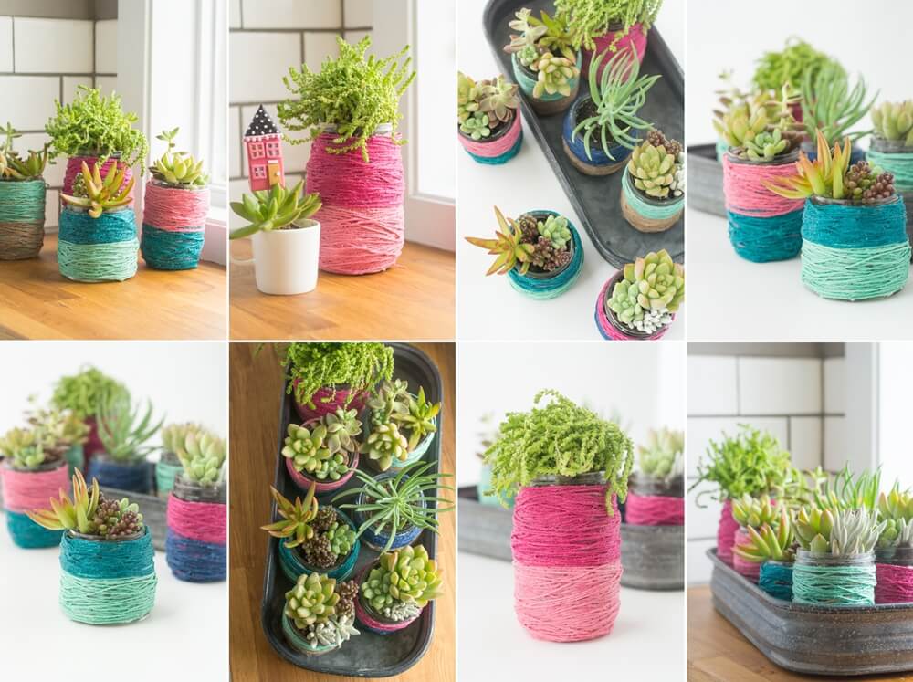 Recycled Succulent Planter