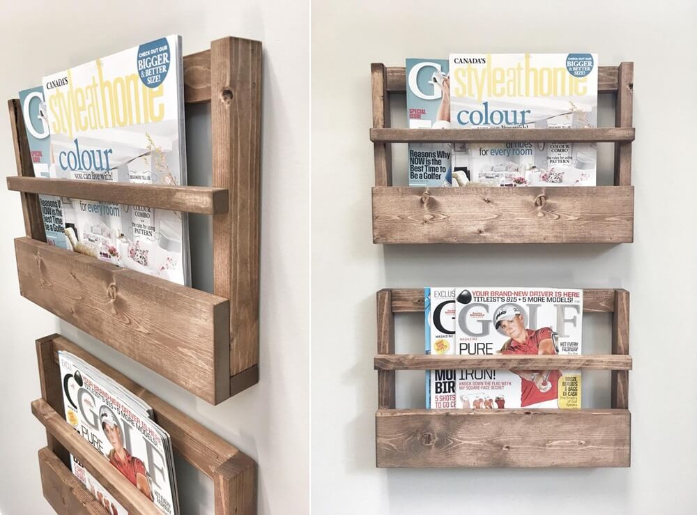 DIY Magazine Rack