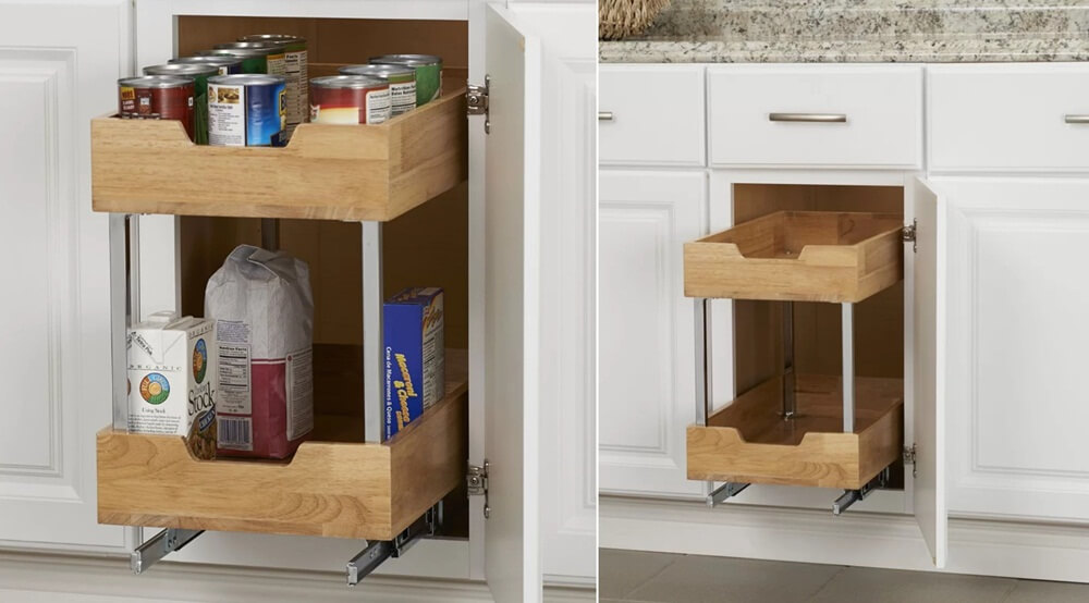 base cabinet storage ideas