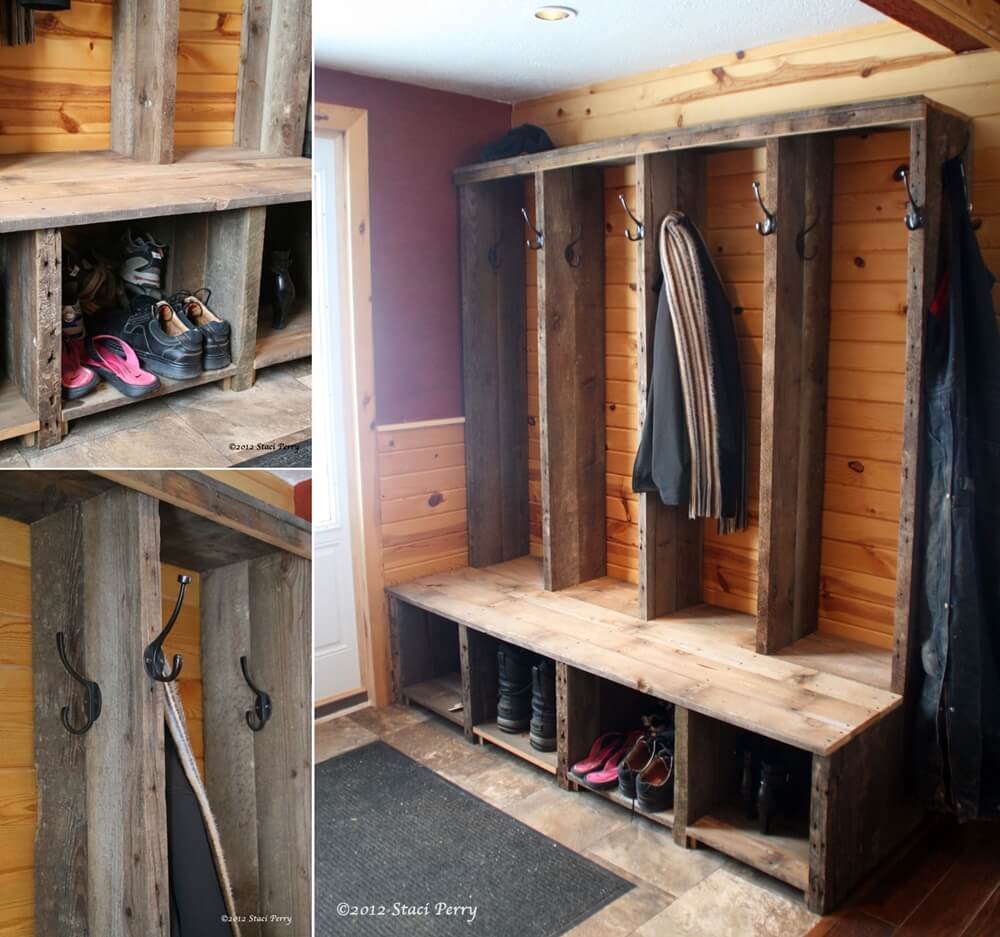 Entryway Projects with Reclaimed Wood