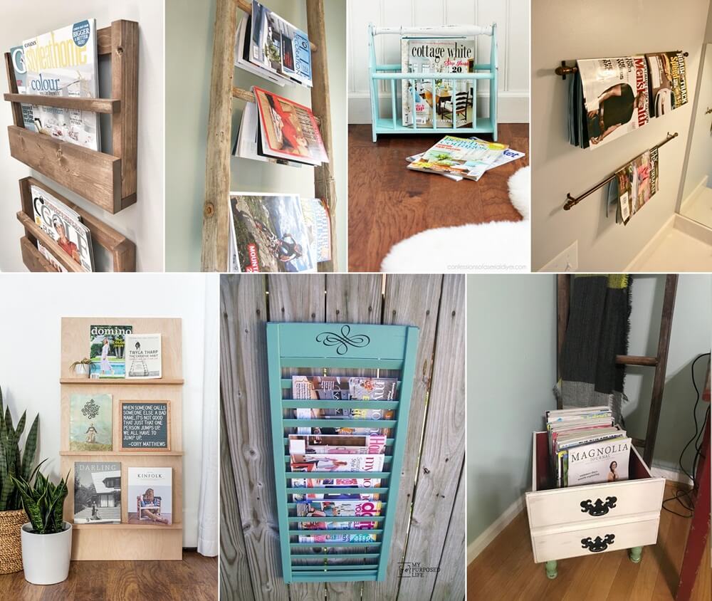 DIY Magazine Rack Ideas