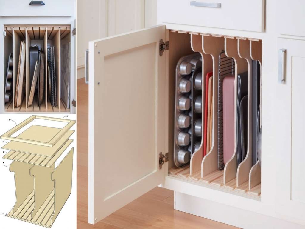 kitchen cabinet organization hacks