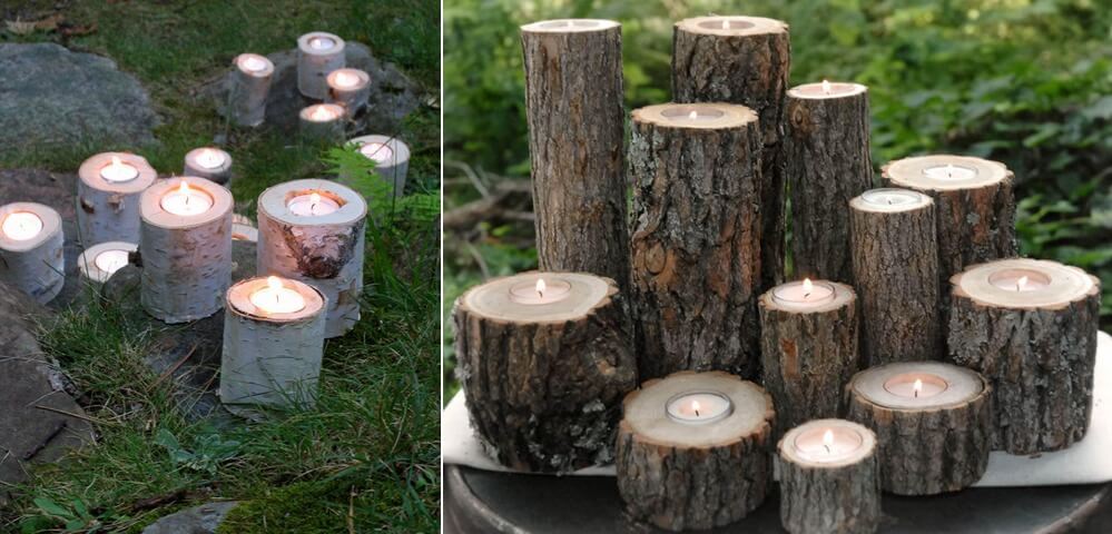 diy outdoor candle holder 