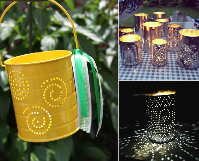 diy outdoor candle holder 