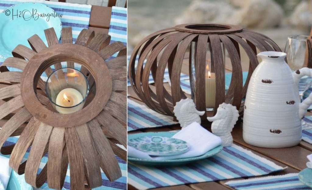 diy outdoor candle holder 