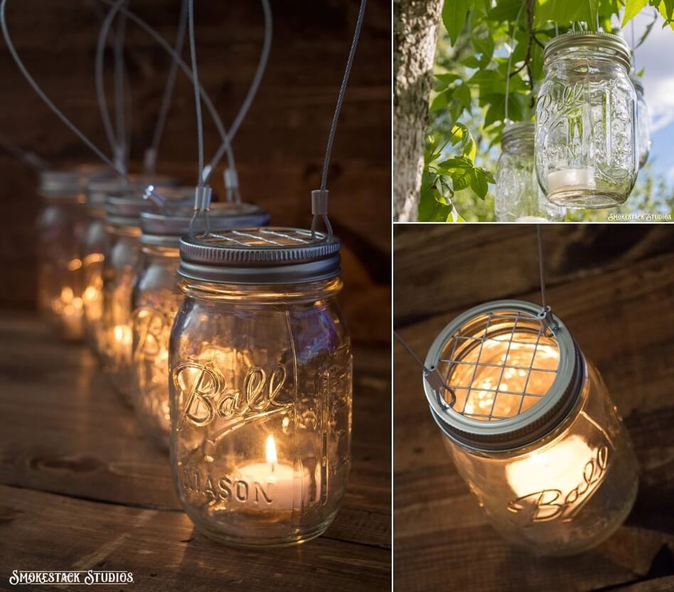 diy outdoor candle holder 