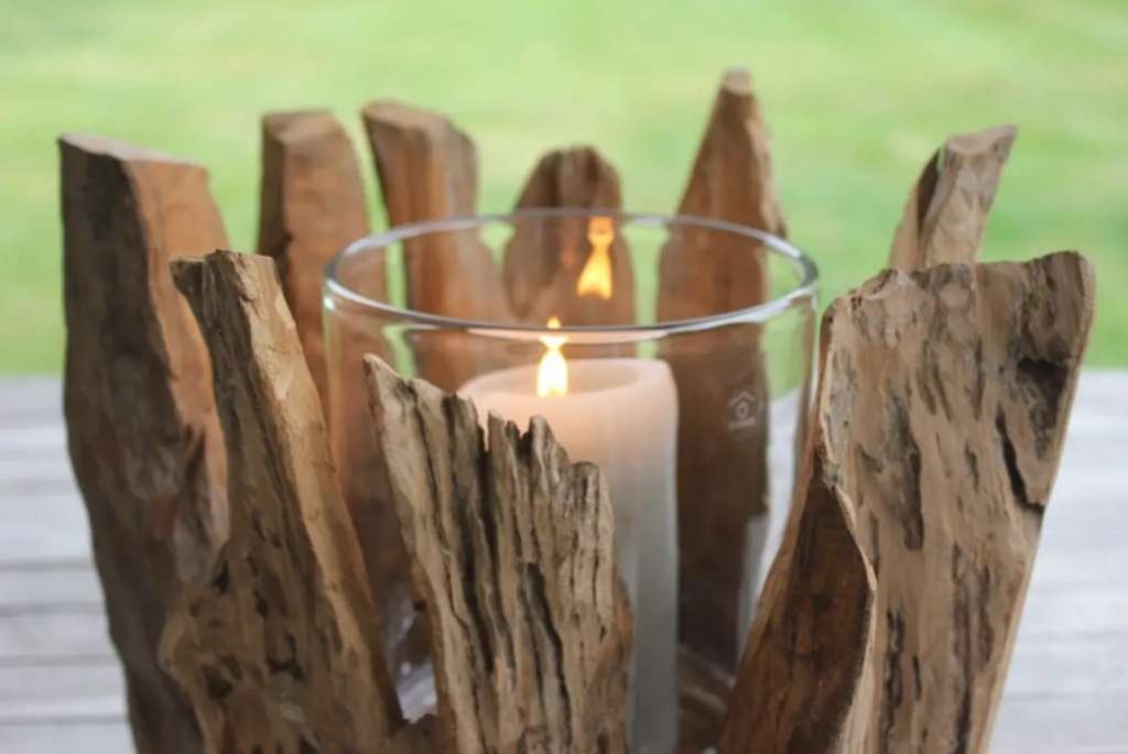 diy outdoor candle holder 