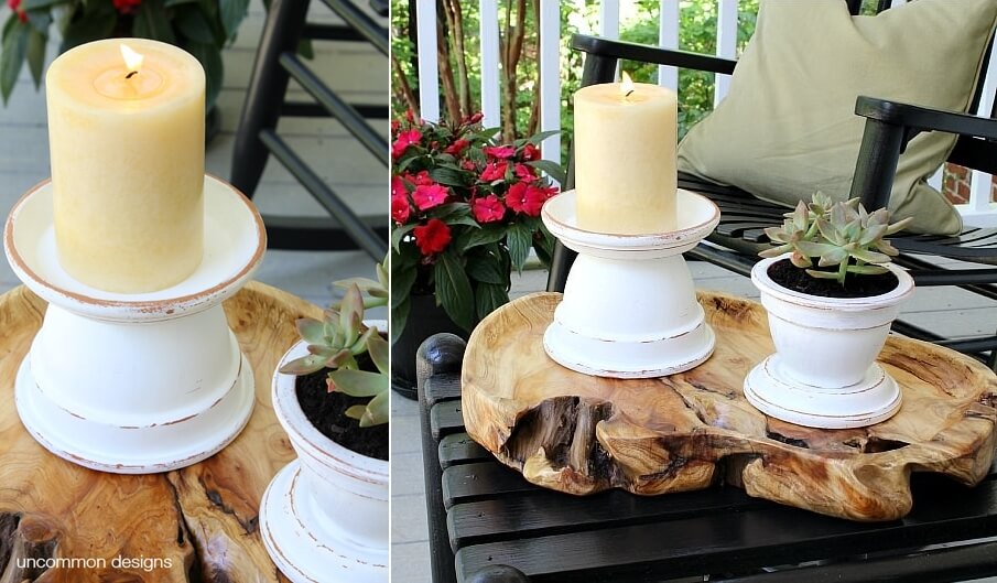 diy outdoor candle holder 