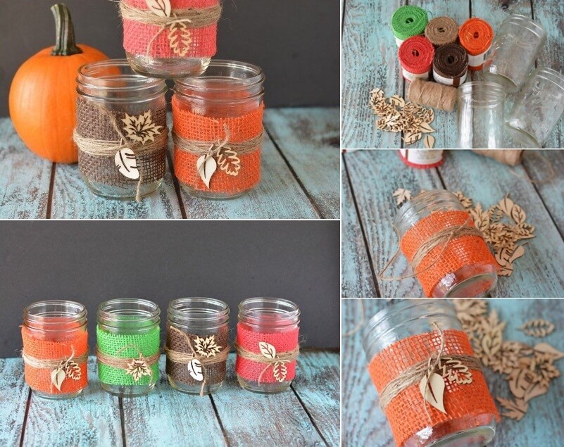 DIY Mason Jar Fall Crafts 