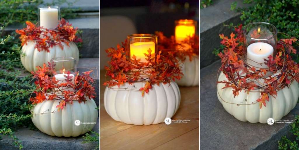 diy outdoor candle holder 