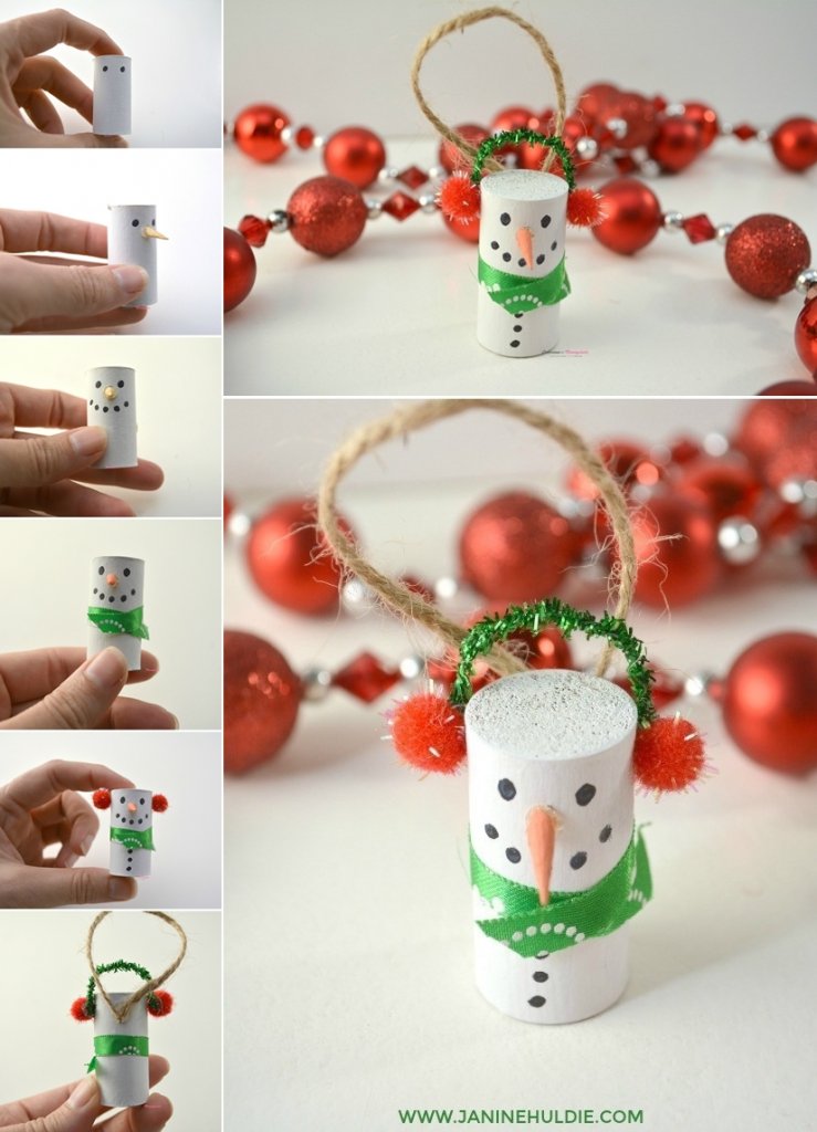 DIY Snowman Ornament Ideas