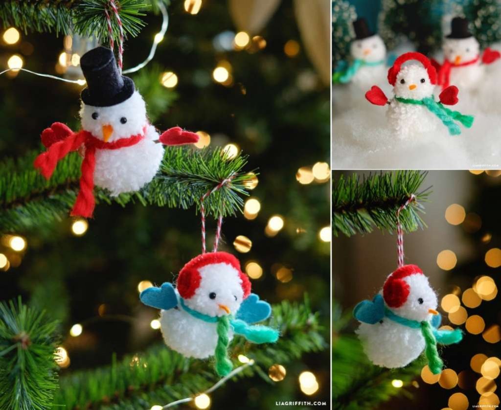 DIY Snowman Ornament Ideas