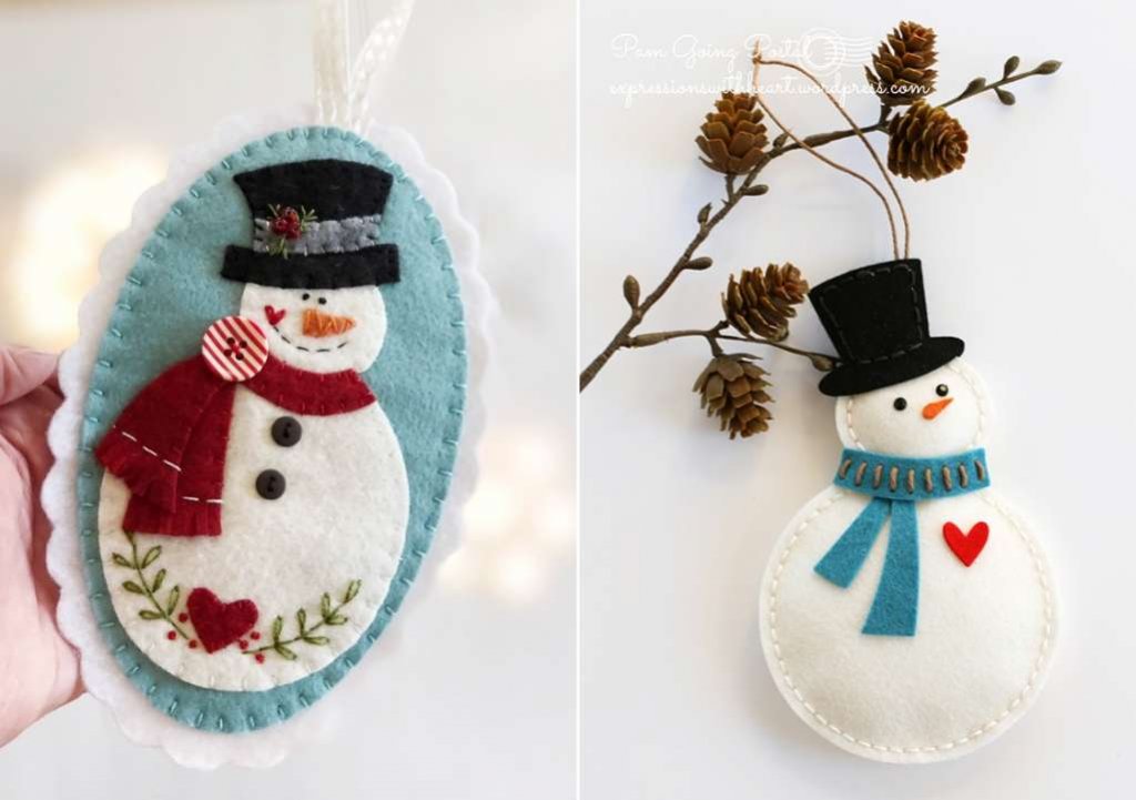 DIY Snowman Ornament Ideas