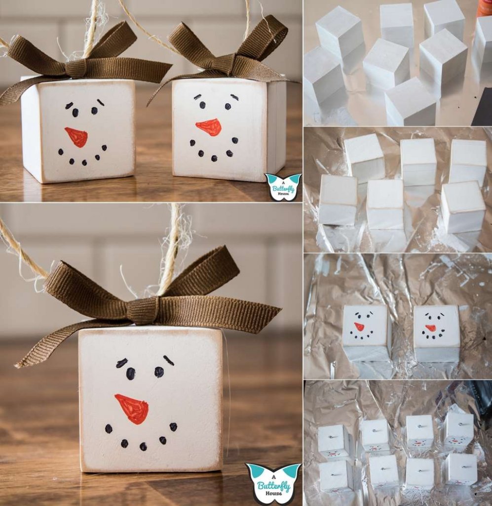 DIY Snowman Ornament Ideas