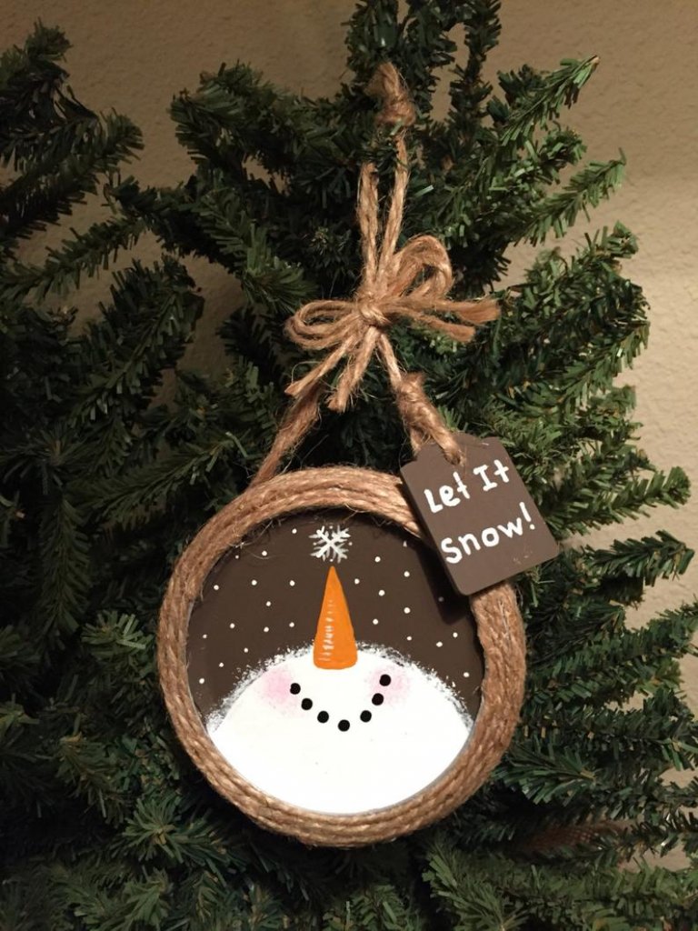 DIY Snowman Ornament Ideas