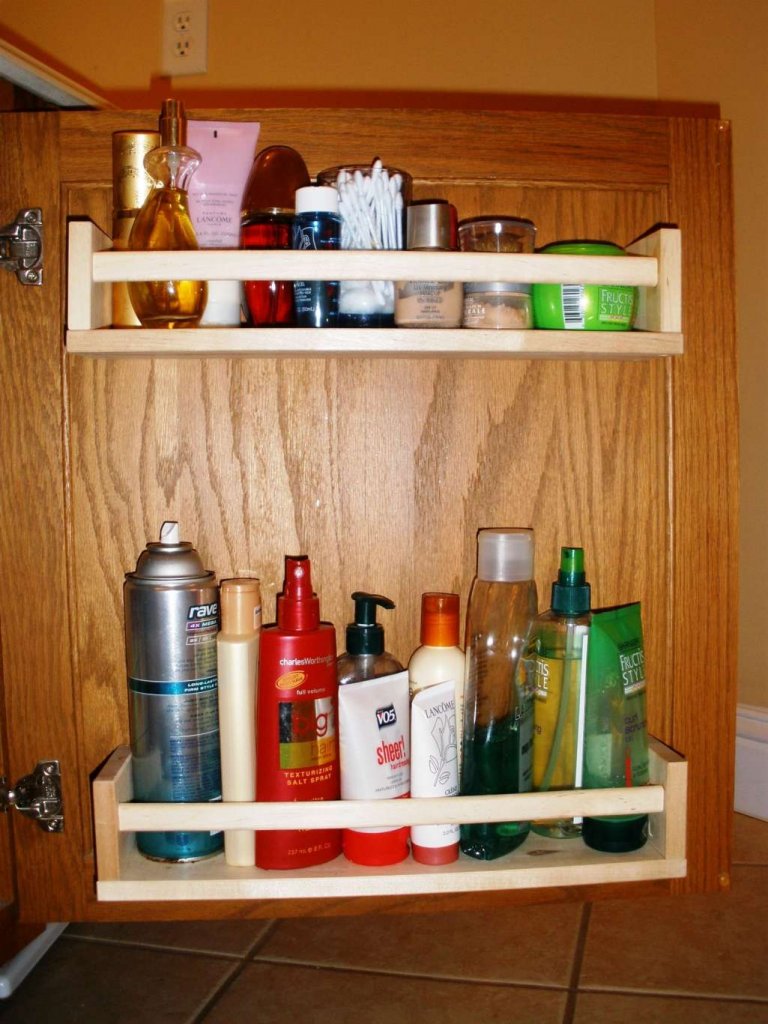 Bathroom Cabinet Door Organization Hacks