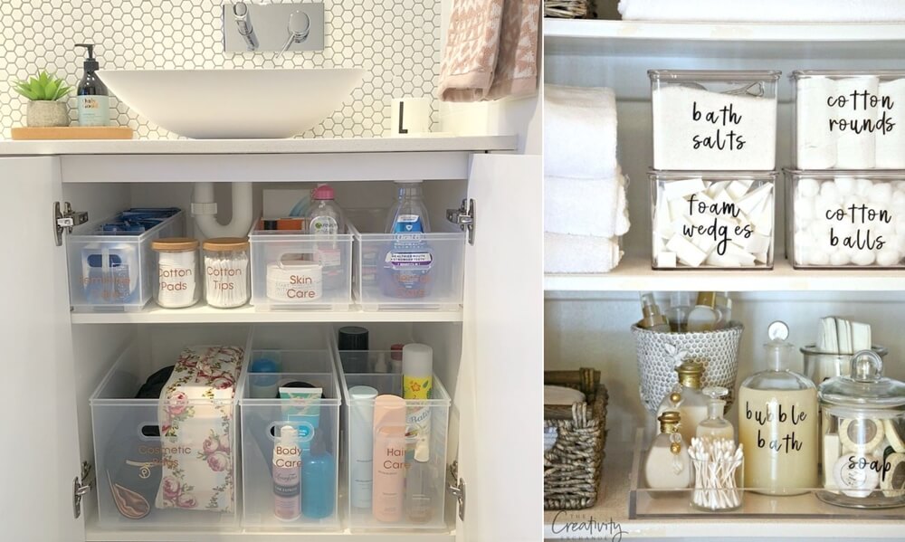 Bathroom Cabinet Organization Ideas 