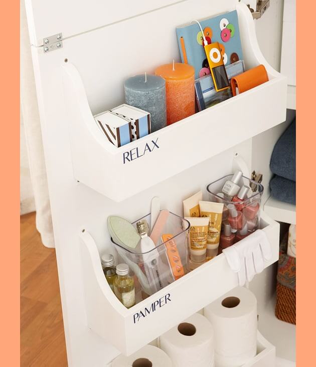 Bathroom Cabinet Door Organization Hacks