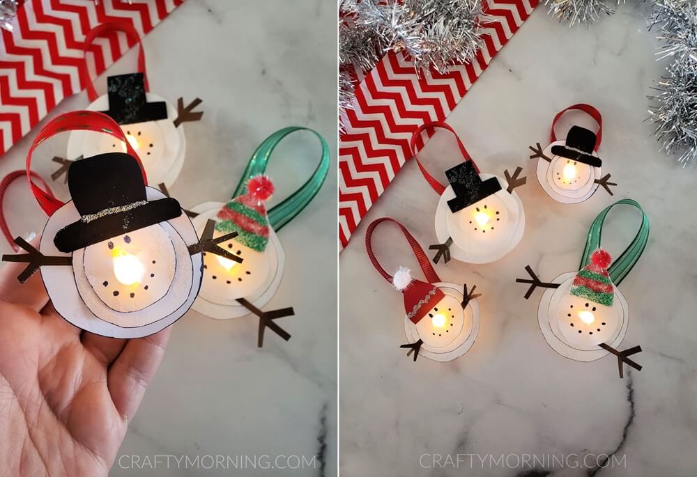 DIY Snowman Ornament Ideas