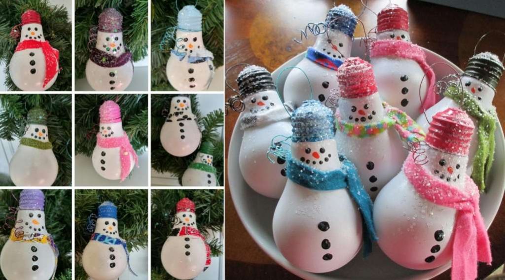 DIY Snowman Ornament Ideas