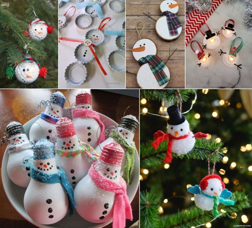 DIY Snowman Ornament Ideas