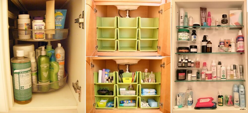 Bathroom Cabinet Organization Ideas