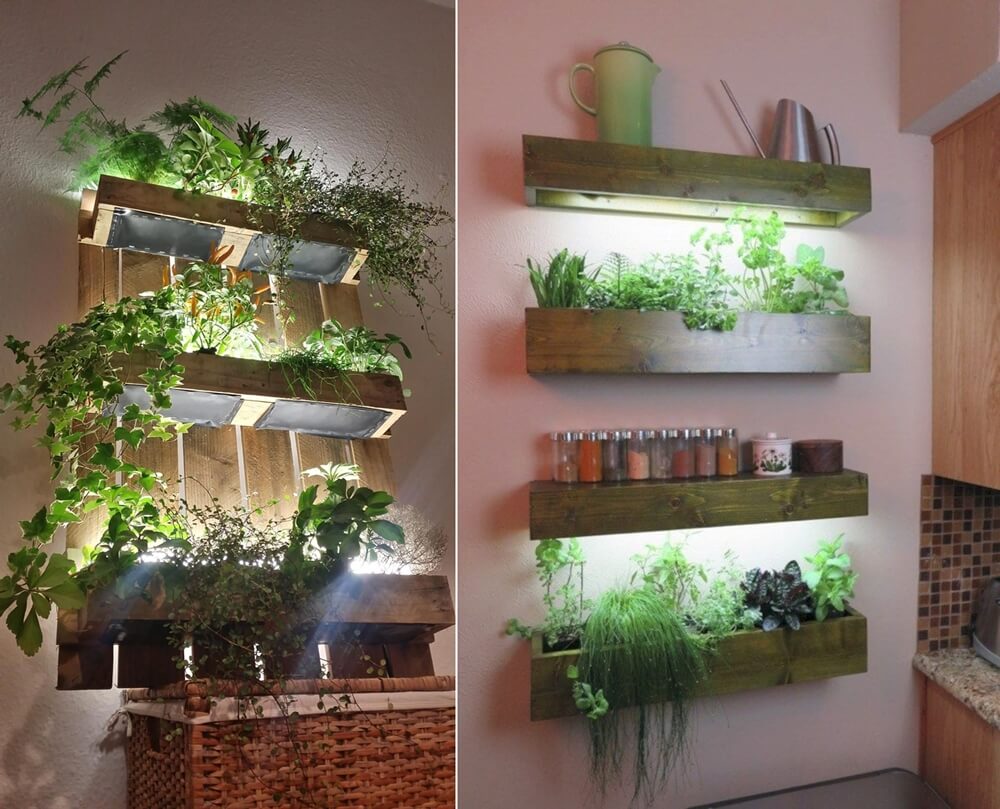 kitchen herb garden wall painting canvas