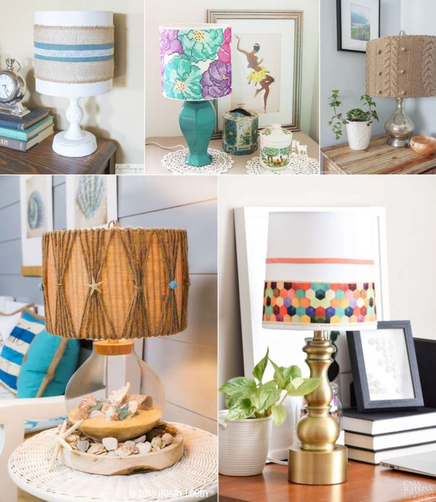 DIY Lampshade Makeover Ideas 