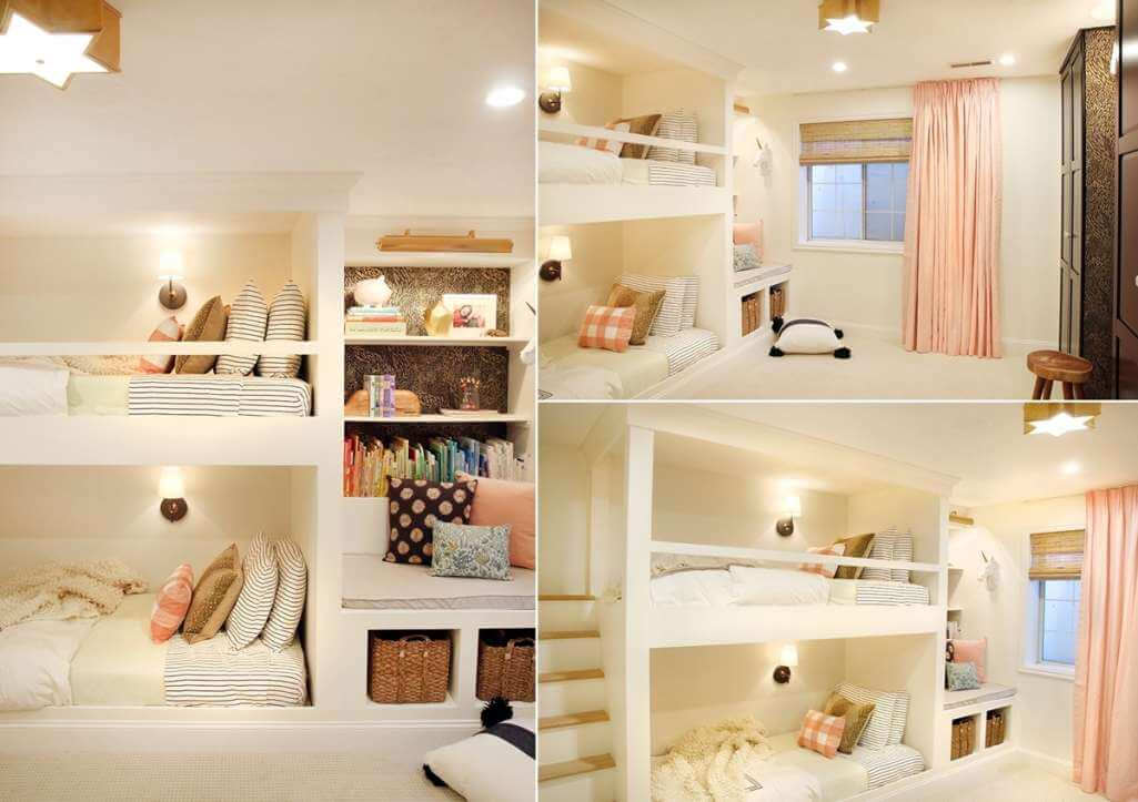 Modern Kids Bedroom Designs with Bunk Beds