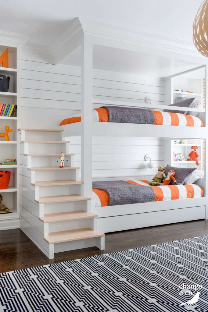 Modern Kids Bedroom Designs with Bunk Beds