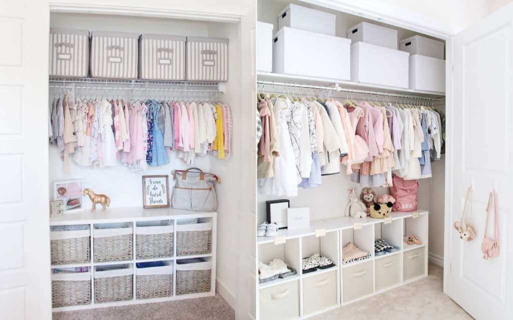 Kids Closet Organization 