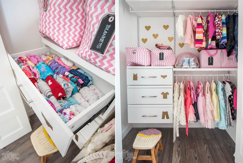 Kids Closet Organization 