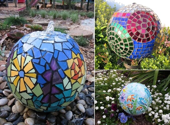 DIY Mosaic Garden Decor 