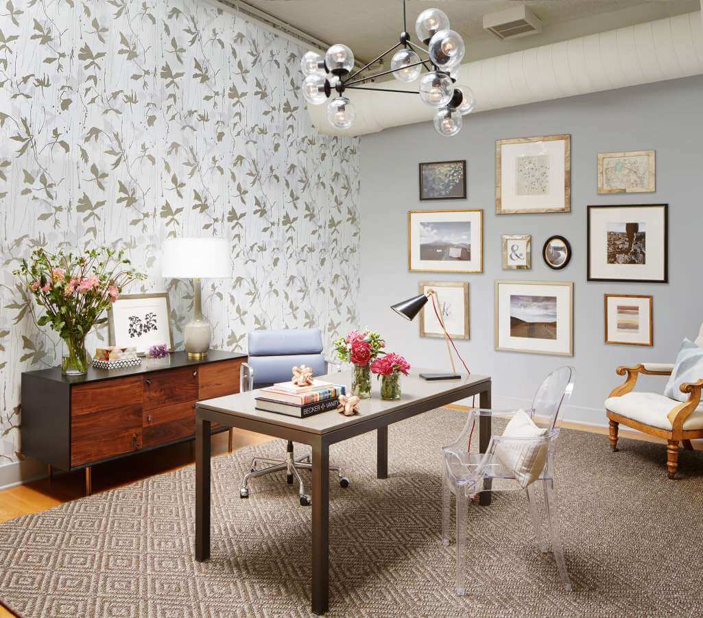 Home Office Accent Wall Ideas