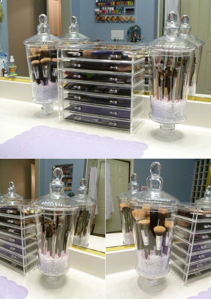 DIY Makeup Brush Holders 