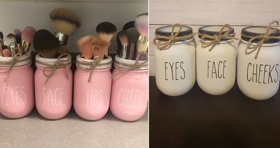 DIY Makeup Brush Holders 