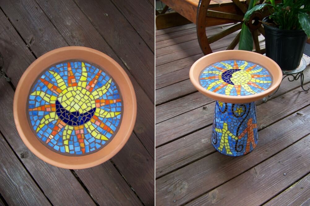 DIY Mosaic Garden Decor 