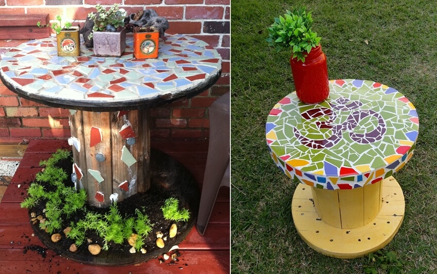 DIY Mosaic Garden Decor 