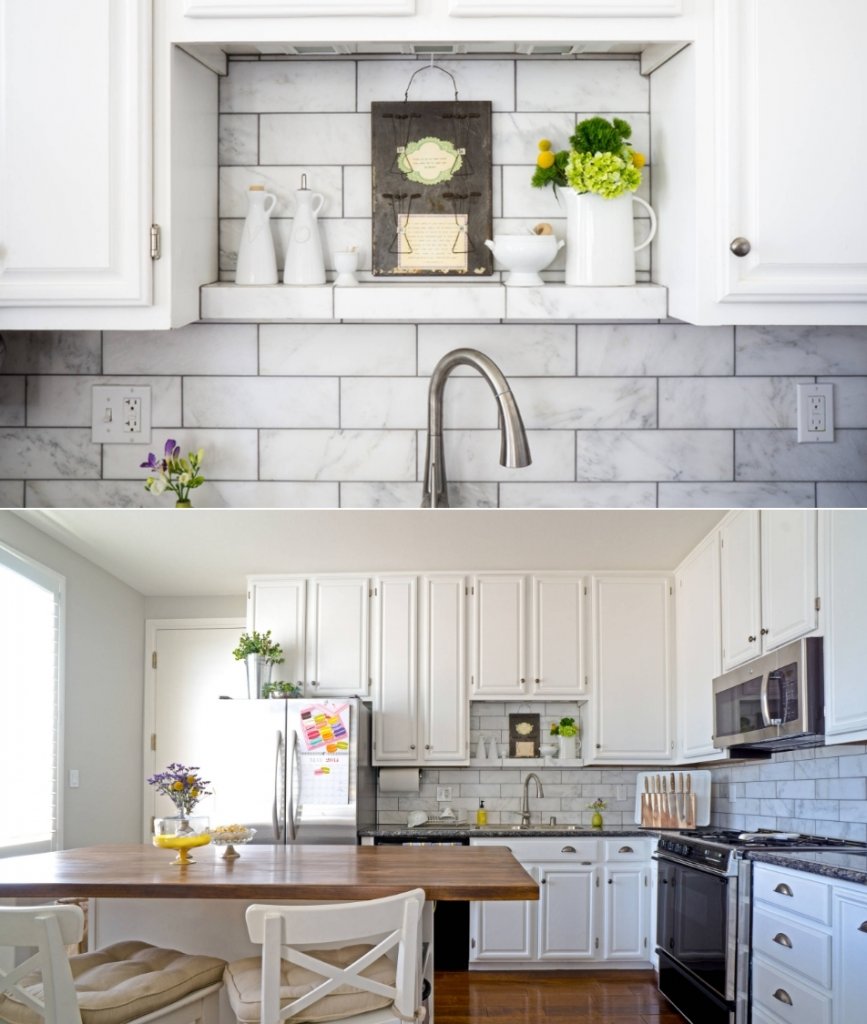 subway tile backsplash