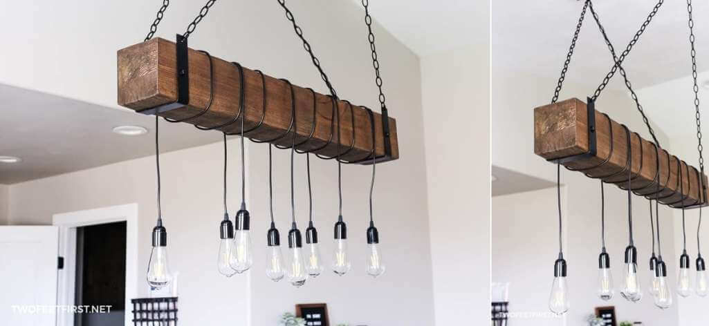 diy rustic chandeliers 